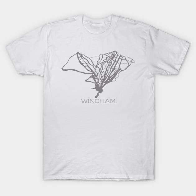 Windham Mountain Resort 3D T-Shirt by Mapsynergy